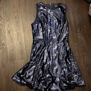 Lulus sparkly navy blue dress